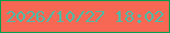 文字の大きさ：1、枠の色：069d4e、背景の色：f66754、文字の色：4dbba6 無料ブログパーツのブログ時計