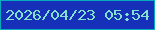 文字の大きさ：1、枠の色：06acbe、背景の色：1730b9、文字の色：84e1d1 無料ブログパーツのブログ時計