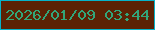 文字の大きさ：5、枠の色：06b3c8、背景の色：5b2204、文字の色：32a679 無料ブログパーツのブログ時計