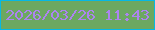 文字の大きさ：4、枠の色：06b8e5、背景の色：6ca861、文字の色：ac84f0 無料ブログパーツのブログ時計
