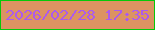 文字の大きさ：1、枠の色：06c809、背景の色：dc9362、文字の色：ac5aed 無料ブログパーツのブログ時計