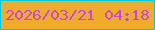 文字の大きさ：1、枠の色：06c9d9、背景の色：edac2c、文字の色：cd46d1 無料ブログパーツのブログ時計