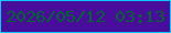 文字の大きさ：3、枠の色：06caf9、背景の色：490d9c、文字の色：016530 無料ブログパーツのブログ時計
