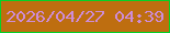 文字の大きさ：5、枠の色：06d027、背景の色：be6e10、文字の色：ce8cd8 無料ブログパーツのブログ時計