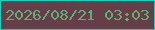文字の大きさ：5、枠の色：06dac4、背景の色：663e48、文字の色：66a97a 無料ブログパーツのブログ時計