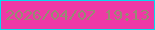 文字の大きさ：4、枠の色：06daee、背景の色：ee39a6、文字の色：978b73 無料ブログパーツのブログ時計