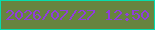 文字の大きさ：4、枠の色：06dcad、背景の色：67843f、文字の色：903cdc 無料ブログパーツのブログ時計