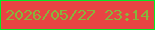 文字の大きさ：3、枠の色：06e926、背景の色：e84443、文字の色：87b53c 無料ブログパーツのブログ時計