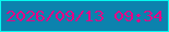 文字の大きさ：1、枠の色：06f9ef、背景の色：0c82ae、文字の色：e40487 無料ブログパーツのブログ時計
