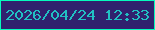 文字の大きさ：5、枠の色：06fabd、背景の色：30216e、文字の色：21c0c3 無料ブログパーツのブログ時計