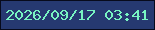 文字の大きさ：3、枠の色：070a1c、背景の色：263971、文字の色：78f4c2 無料ブログパーツのブログ時計