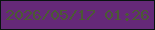 文字の大きさ：3、枠の色：07130f、背景の色：652978、文字の色：4b5a34 無料ブログパーツのブログ時計