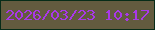 文字の大きさ：3、枠の色：072c18、背景の色：635b3f、文字の色：a938e9 無料ブログパーツのブログ時計