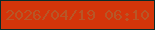 文字の大きさ：2、枠の色：072c2a、背景の色：d4350a、文字の色：b85627 無料ブログパーツのブログ時計
