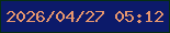 文字の大きさ：2、枠の色：072e12、背景の色：0c1a6a、文字の色：e6966e 無料ブログパーツのブログ時計