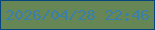 文字の大きさ：5、枠の色：07457f、背景の色：678656、文字の色：3880ab 無料ブログパーツのブログ時計
