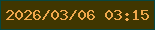 文字の大きさ：4、枠の色：074740、背景の色：403600、文字の色：f0a84d 無料ブログパーツのブログ時計