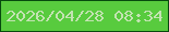 文字の大きさ：5、枠の色：074a0e、背景の色：58cb3e、文字の色：c3e3b2 無料ブログパーツのブログ時計