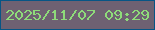 文字の大きさ：1、枠の色：075585、背景の色：6e6172、文字の色：8edb7a 無料ブログパーツのブログ時計