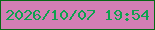 文字の大きさ：5、枠の色：076915、背景の色：d47eb4、文字の色：0ea14f 無料ブログパーツのブログ時計