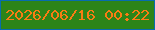 文字の大きさ：5、枠の色：076caf、背景の色：2c8419、文字の色：f97c13 無料ブログパーツのブログ時計