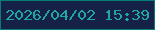 文字の大きさ：4、枠の色：077e75、背景の色：152147、文字の色：20a6a4 無料ブログパーツのブログ時計