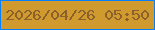 文字の大きさ：3、枠の色：077ff7、背景の色：d19a2f、文字の色：8a602b 無料ブログパーツのブログ時計