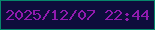 文字の大きさ：5、枠の色：07866b、背景の色：0e0d3c、文字の色：911bae 無料ブログパーツのブログ時計