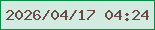 文字の大きさ：5、枠の色：078c47、背景の色：d3eae1、文字の色：6a4b44 無料ブログパーツのブログ時計