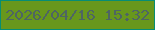 文字の大きさ：3、枠の色：078d74、背景の色：68971c、文字の色：4e6563 無料ブログパーツのブログ時計