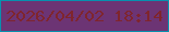 文字の大きさ：3、枠の色：0791ae、背景の色：6c3474、文字の色：7f252d 無料ブログパーツのブログ時計