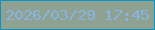 文字の大きさ：3、枠の色：0796c4、背景の色：8fa191、文字の色：87b5e3 無料ブログパーツのブログ時計