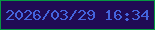 文字の大きさ：5、枠の色：079742、背景の色：200b54、文字の色：4464dd 無料ブログパーツのブログ時計
