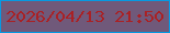 文字の大きさ：5、枠の色：0799e1、背景の色：70597a、文字の色：a92125 無料ブログパーツのブログ時計