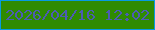 文字の大きさ：4、枠の色：079ae2、背景の色：2f8b02、文字の色：4c5cb3 無料ブログパーツのブログ時計