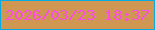 文字の大きさ：2、枠の色：07abe2、背景の色：d09752、文字の色：fb4de6 無料ブログパーツのブログ時計