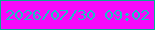 文字の大きさ：1、枠の色：07ad92、背景の色：f609fb、文字の色：1ac0c4 無料ブログパーツのブログ時計