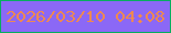 文字の大きさ：4、枠の色：07ae60、背景の色：8b68f6、文字の色：ed8952 無料ブログパーツのブログ時計
