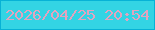 文字の大きさ：5、枠の色：07b2d6、背景の色：33d4e4、文字の色：e2a4bf 無料ブログパーツのブログ時計