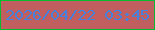 文字の大きさ：2、枠の色：07bb30、背景の色：c15f60、文字の色：4581da 無料ブログパーツのブログ時計