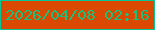 文字の大きさ：2、枠の色：07c597、背景の色：db4900、文字の色：1dc078 無料ブログパーツのブログ時計