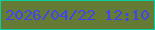 文字の大きさ：5、枠の色：07cea1、背景の色：657a34、文字の色：3e45f0 無料ブログパーツのブログ時計