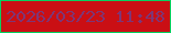 文字の大きさ：2、枠の色：07d05f、背景の色：ca0f14、文字の色：7e3676 無料ブログパーツのブログ時計