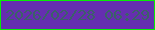 文字の大きさ：3、枠の色：07ec04、背景の色：652eaf、文字の色：3b6168 無料ブログパーツのブログ時計