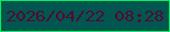 文字の大きさ：1、枠の色：07ed5b、背景の色：01564f、文字の色：4f0b35 無料ブログパーツのブログ時計