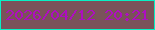 文字の大きさ：4、枠の色：07f0c5、背景の色：7a525a、文字の色：ae0ec1 無料ブログパーツのブログ時計