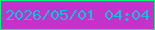 文字の大きさ：4、枠の色：07f57c、背景の色：c333c9、文字の色：17bbdb 無料ブログパーツのブログ時計