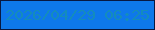 文字の大きさ：1、枠の色：081841、背景の色：0e78ea、文字の色：148cbc 無料ブログパーツのブログ時計