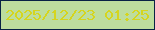 文字の大きさ：4、枠の色：082245、背景の色：bddd9e、文字の色：d5d51e 無料ブログパーツのブログ時計