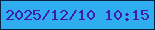 文字の大きさ：1、枠の色：082340、背景の色：2fadef、文字の色：401cac 無料ブログパーツのブログ時計